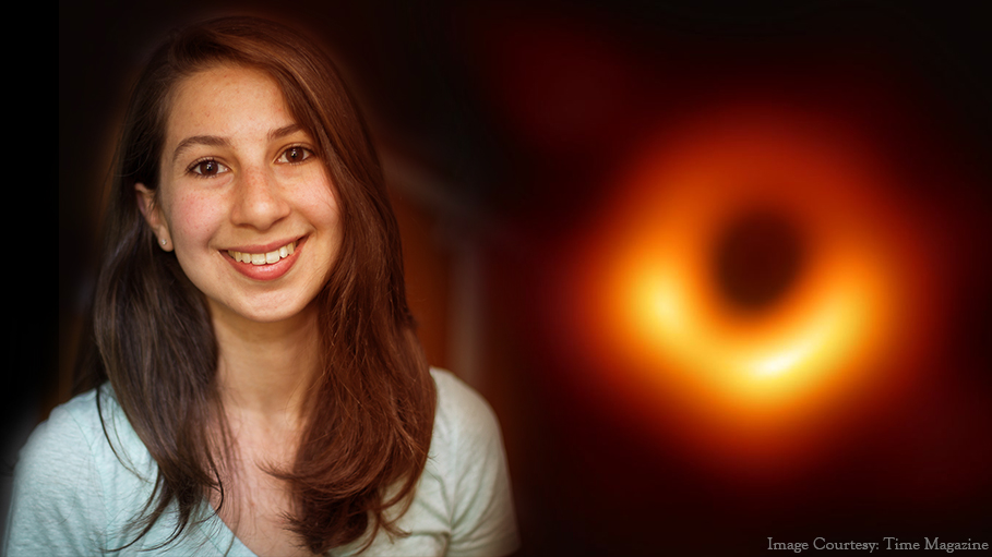 Katie Bouman is a computer scientist credited with leading the creation of an algorithm that made the photo to be captured.